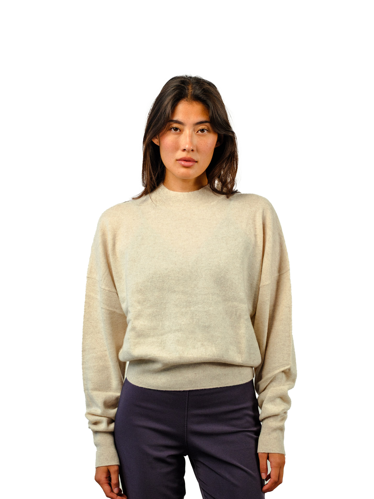 Visitor Clothing Women's Cashmere Sweater Sand