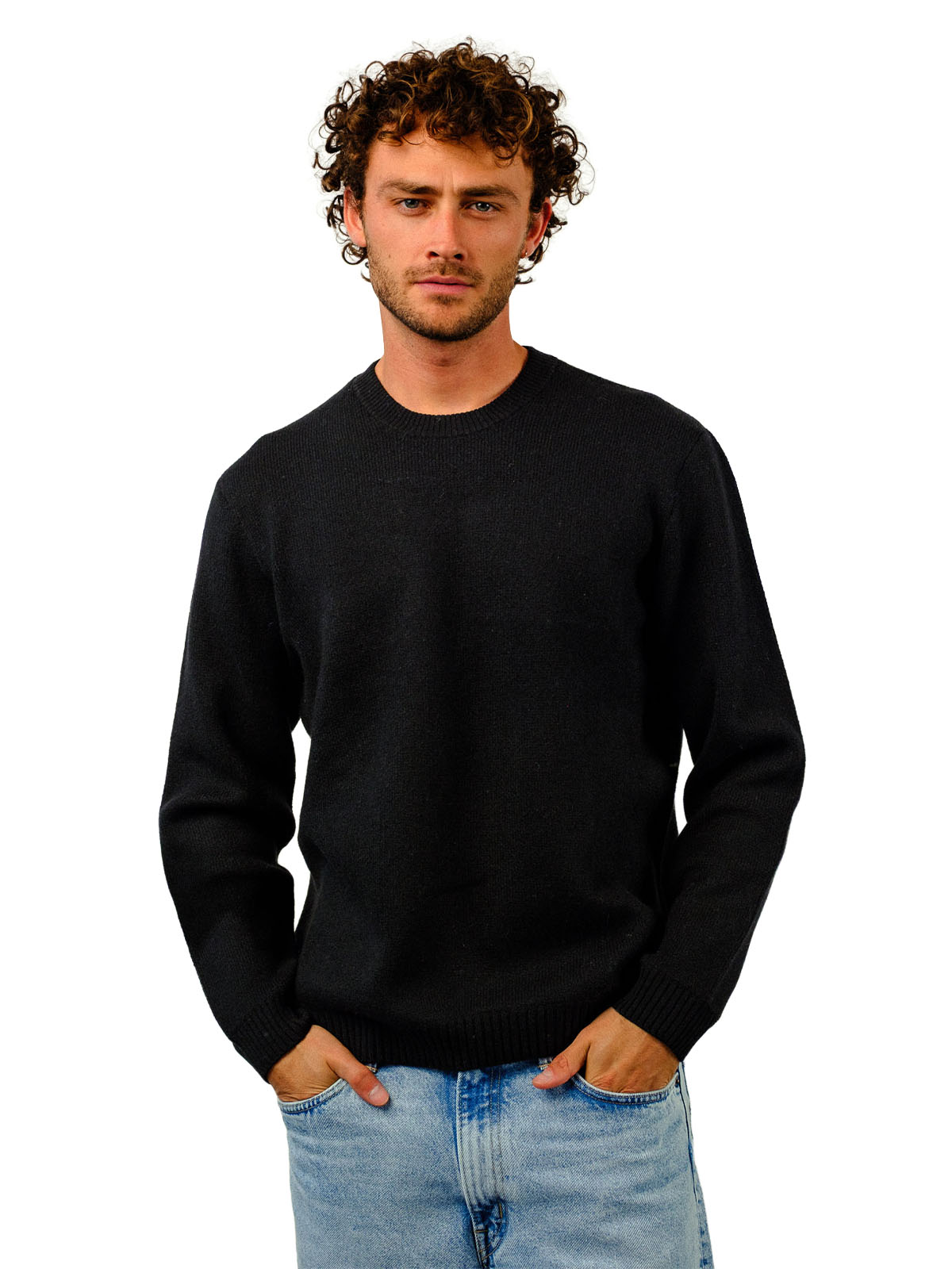 Visitor Clothing Men's Nereus Cashmere Sweater Black