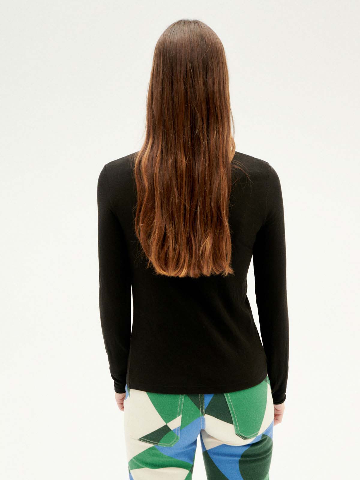 Thinking Mu Noe Chachemire L/S Top Black