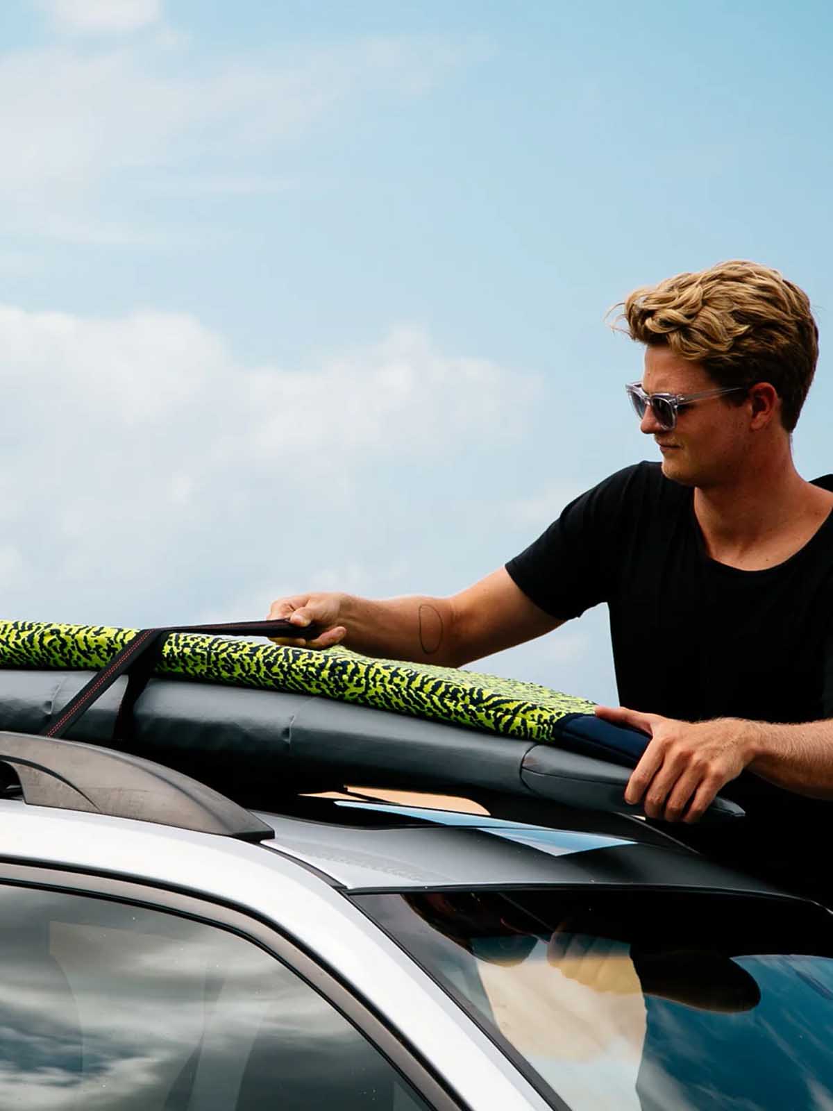 FCS Fins Cam Lock Tie Down Straps Black / Red