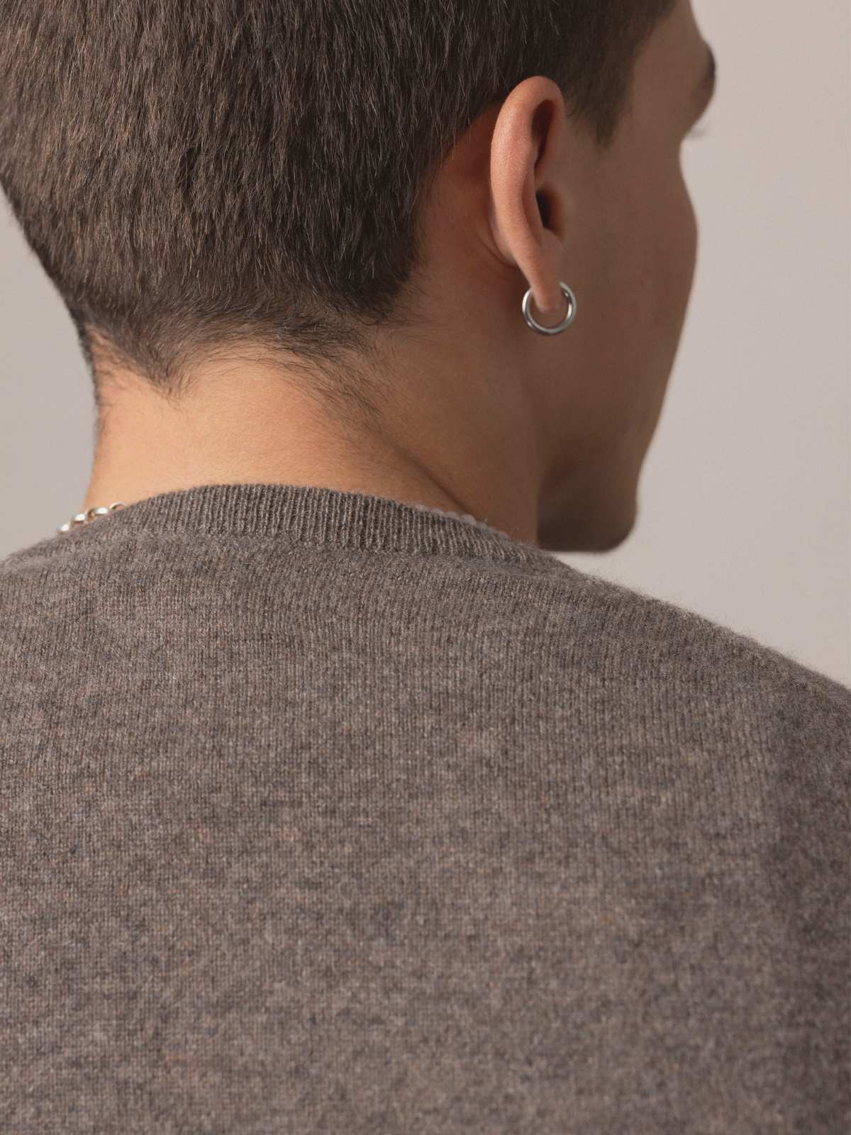 Visitor Clothing Men's Cashmere Sweater Otter