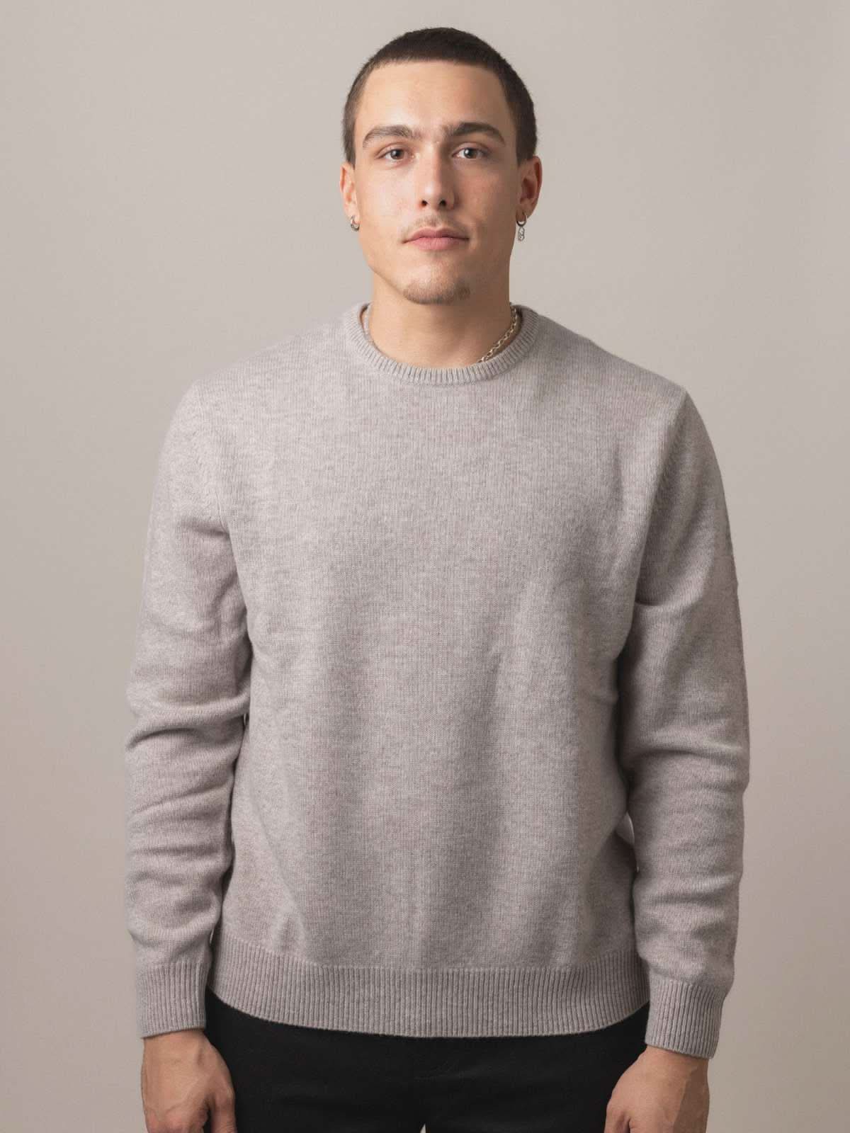 Visitor Clothing Men's Merino Cashmere Sweater Terrier