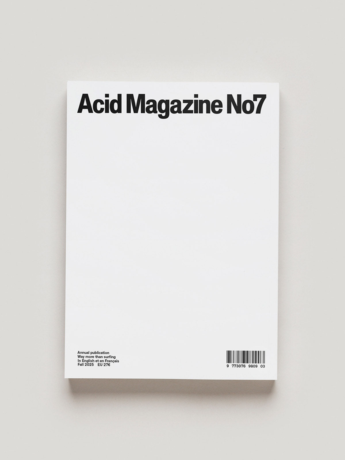 Acid Magazine No7