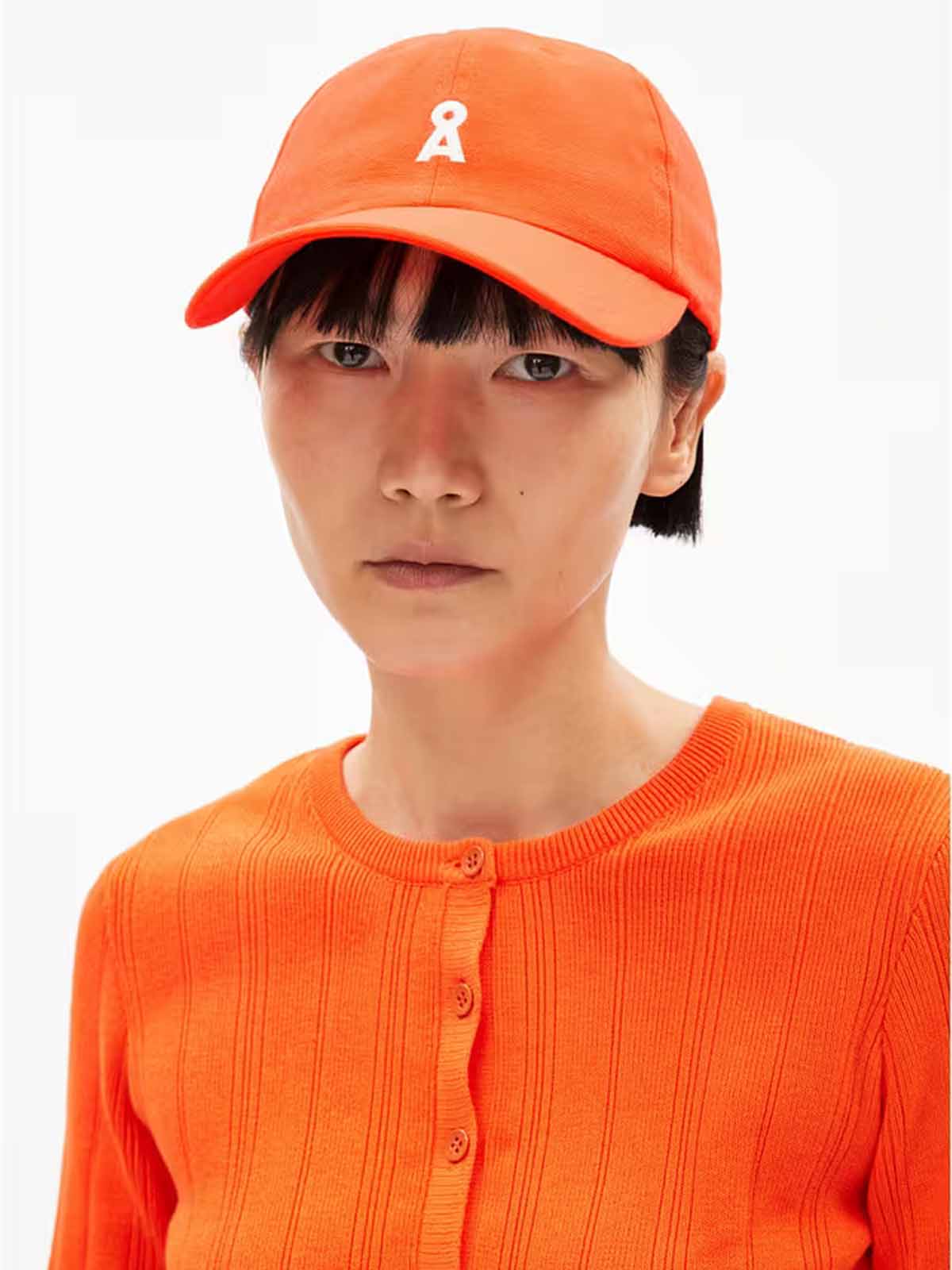 Armedangels Cap Yenaas Bold Sunset Orange