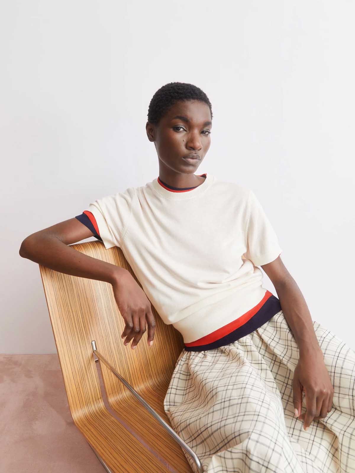 Armedangels Fine S SL Knit Sweater Oatmilk