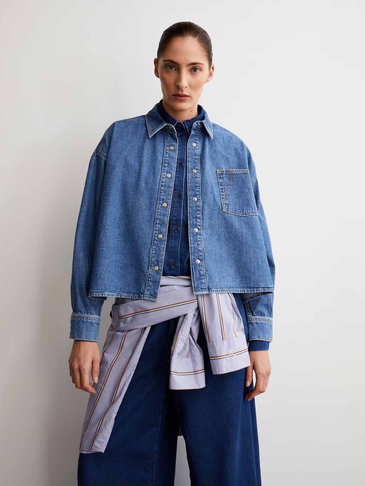 Armedangels Jeans Blouse Nalaani Sea Foam