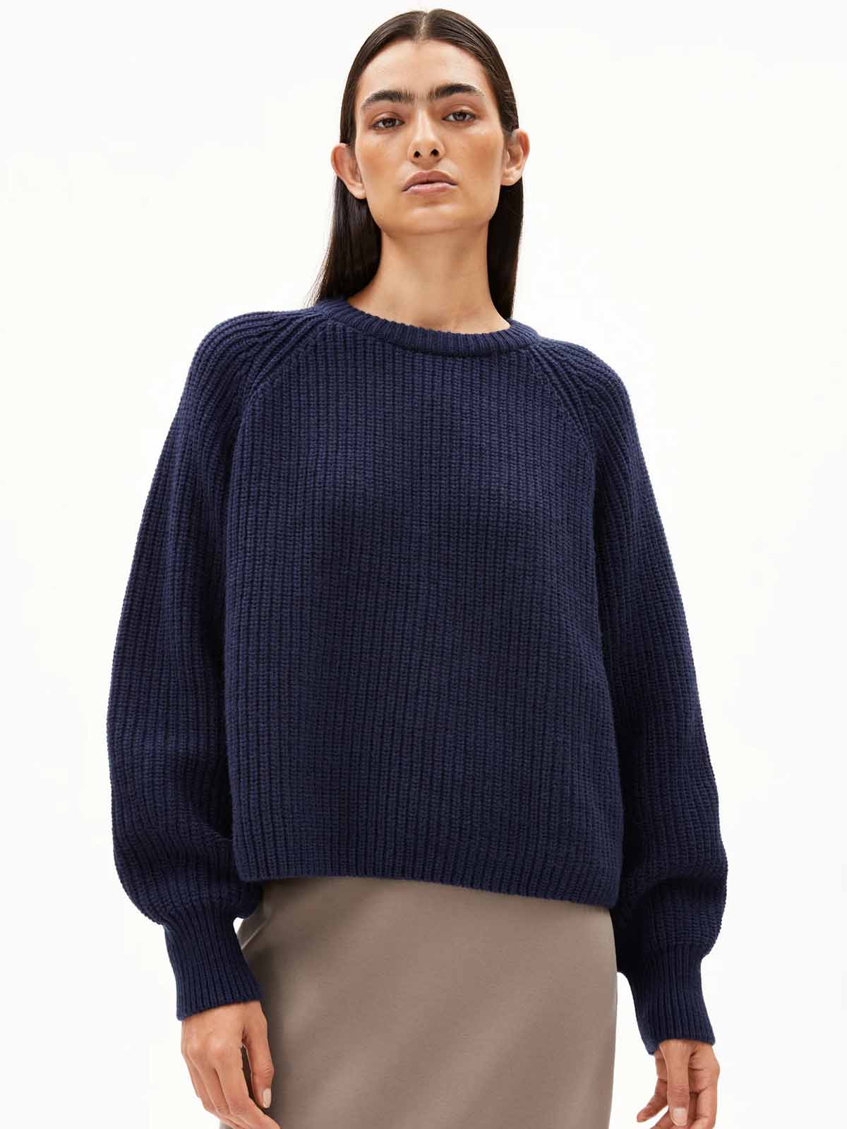 Armedangels Kaagi Knit Jumper Tinted Navy