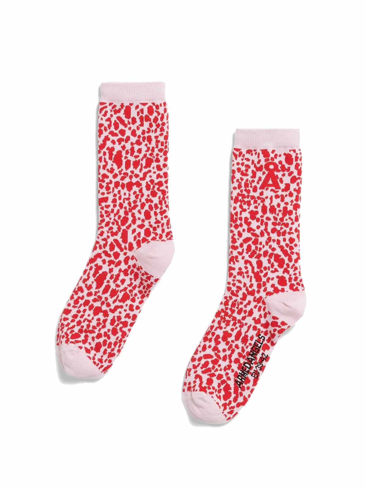 Armedangels Leopard Socks Pink Mist