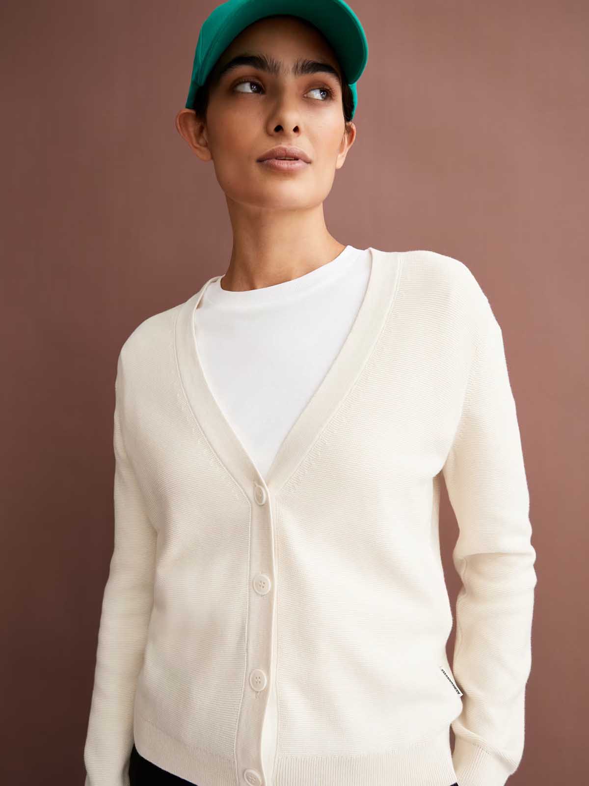 Armedangels Menaal Links Links Cardigan Oatmilk