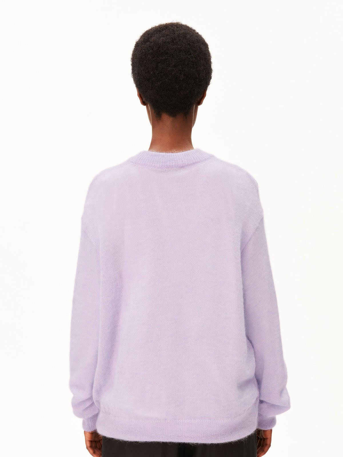Armedangels Mohair Blend Knit Sweater Moonlit Lilac