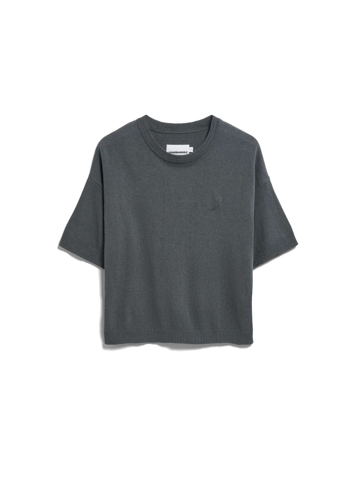 Armedangels S SL Linen Blend Knit Sweater Space Steel