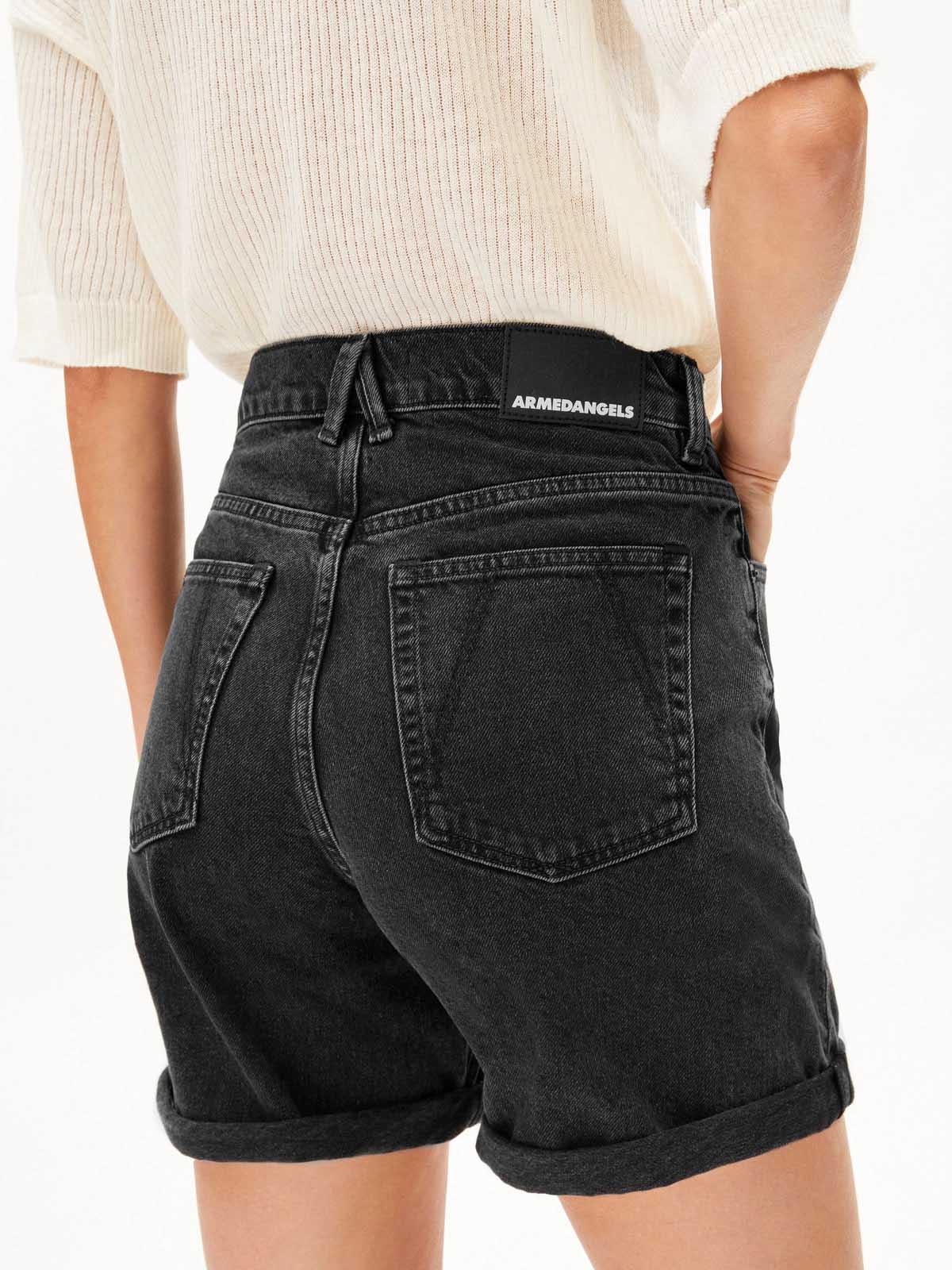 Armedangels Sheaari Denim Short Ebony Black