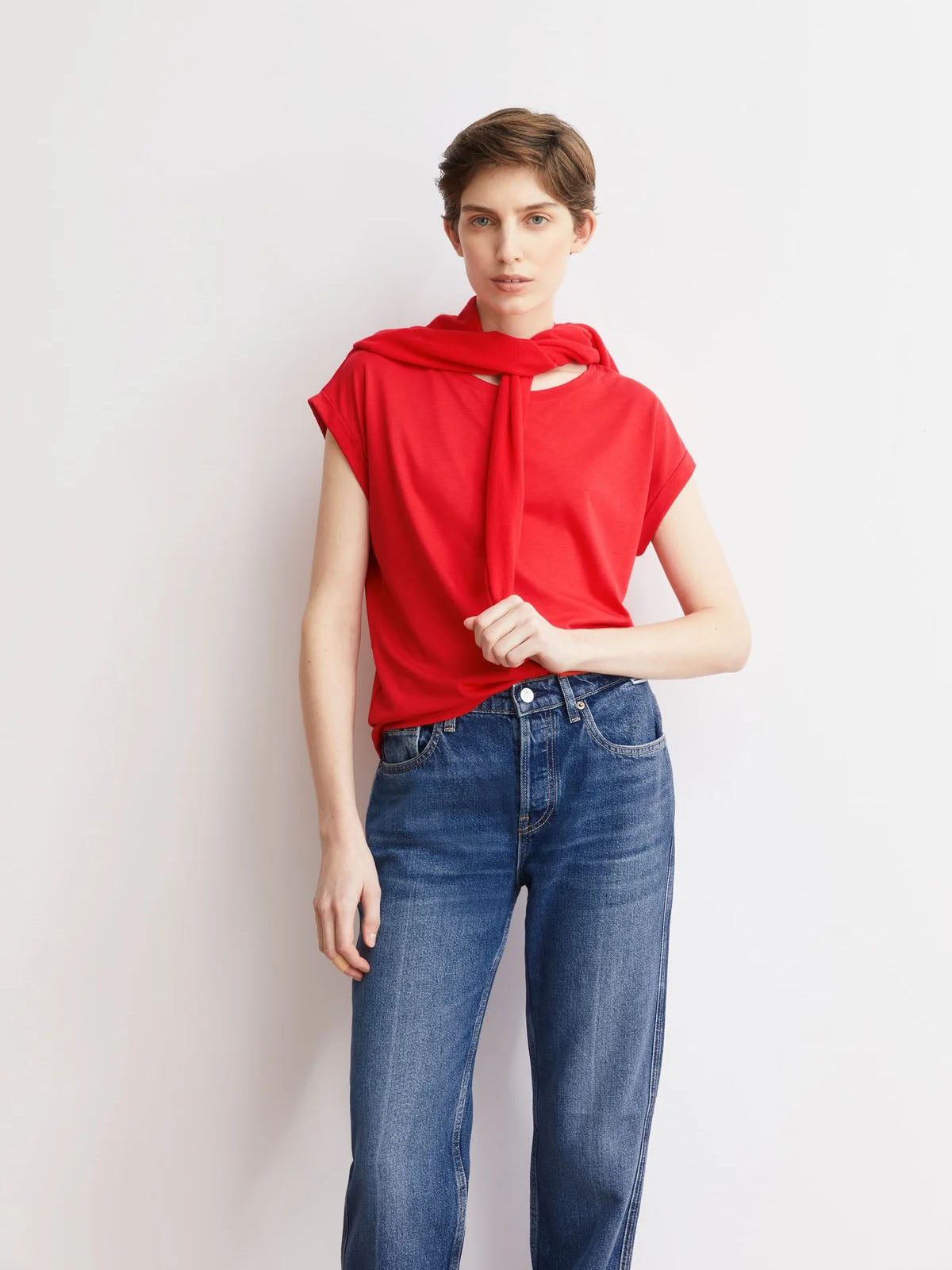 Armedangels T-Shirt Jilaana Mars Red