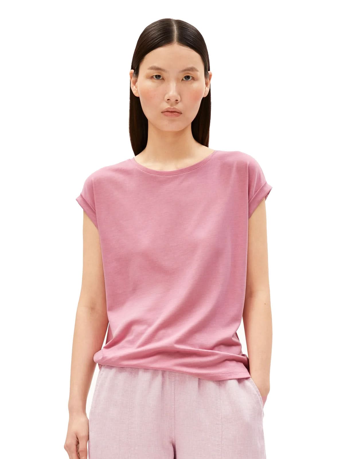 Armedangels T-Shirt Jilaana Washed Berry