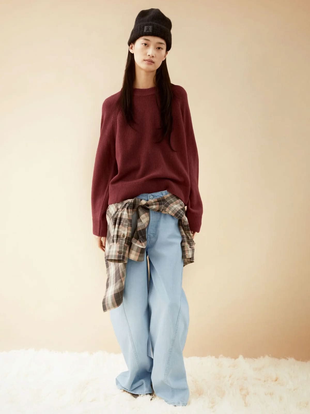 Armedangels Wool Knit Sweater Velvet Ember