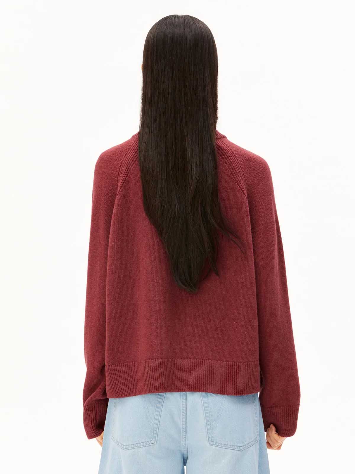 Armedangels Wool Knit Sweater Velvet Ember