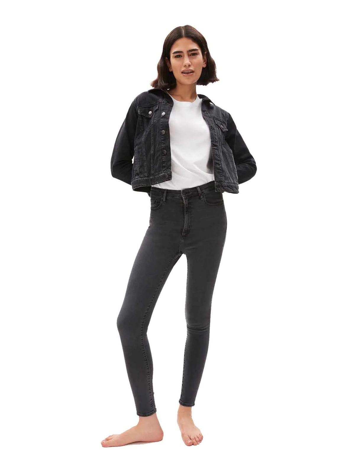 Armedangels Jeans Ingaa X Stretch Worn Out Onyx L28