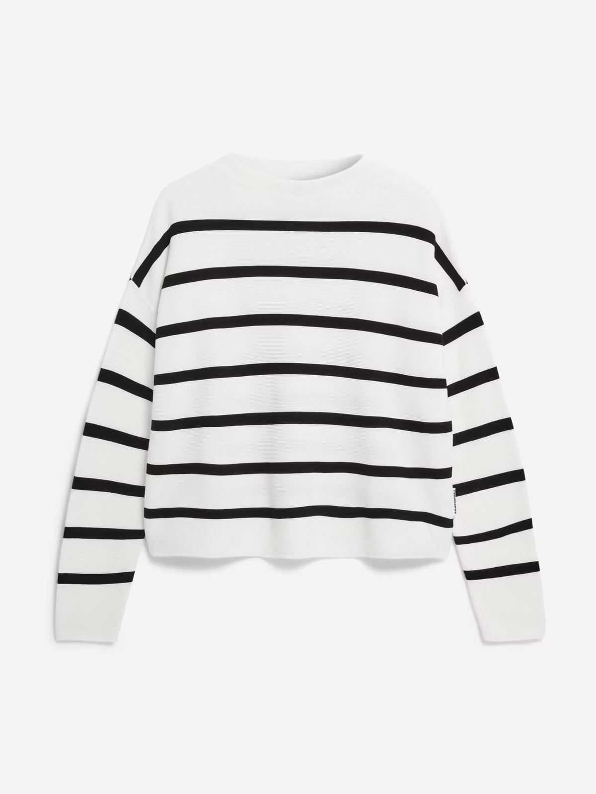 Armedangels Merinaa Stripes Pullover Light Oatmilk-Black