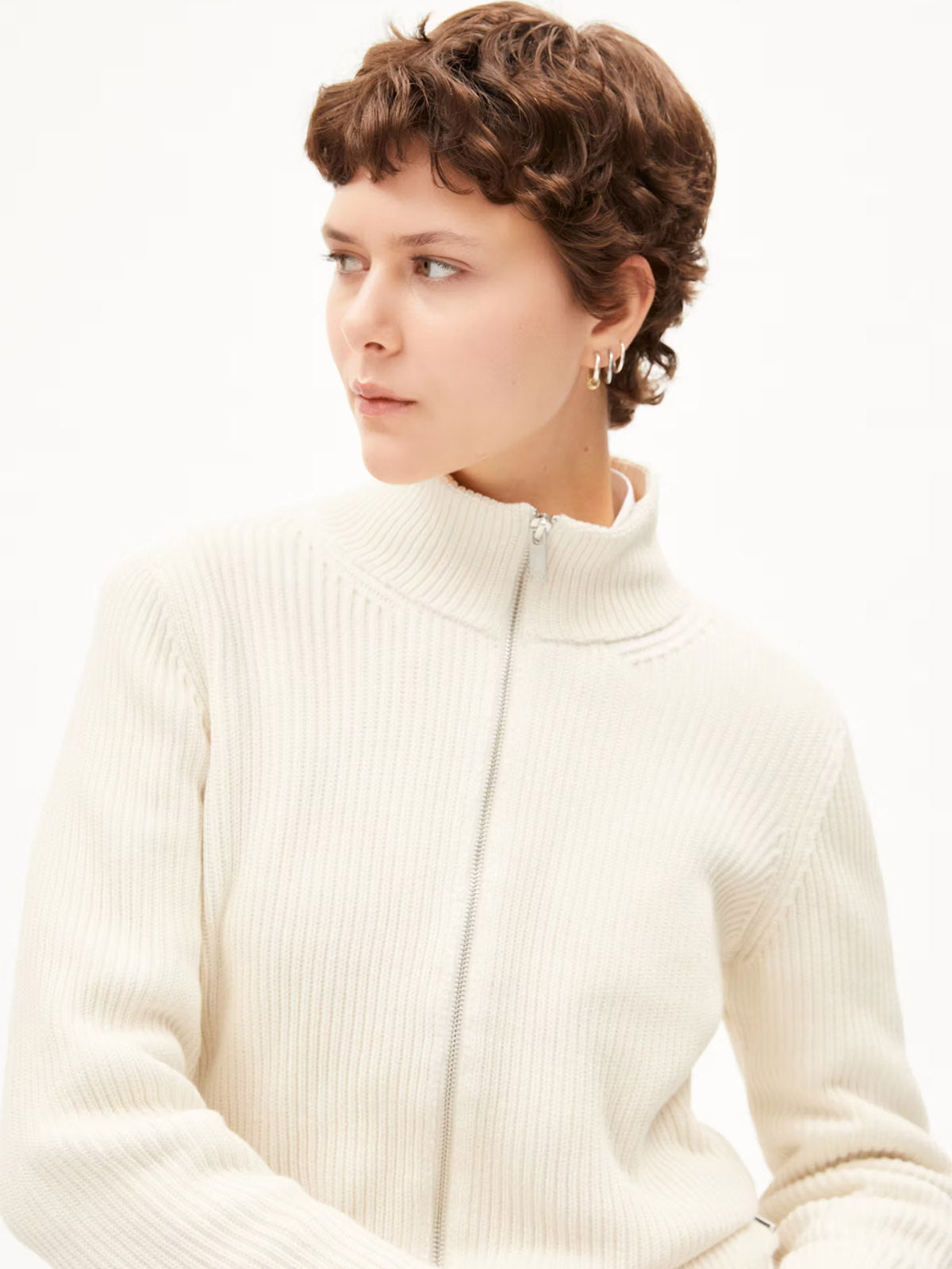 Armedangels Rebeccaa Vanise Cardigan Oatmilk-Light Oatmilk