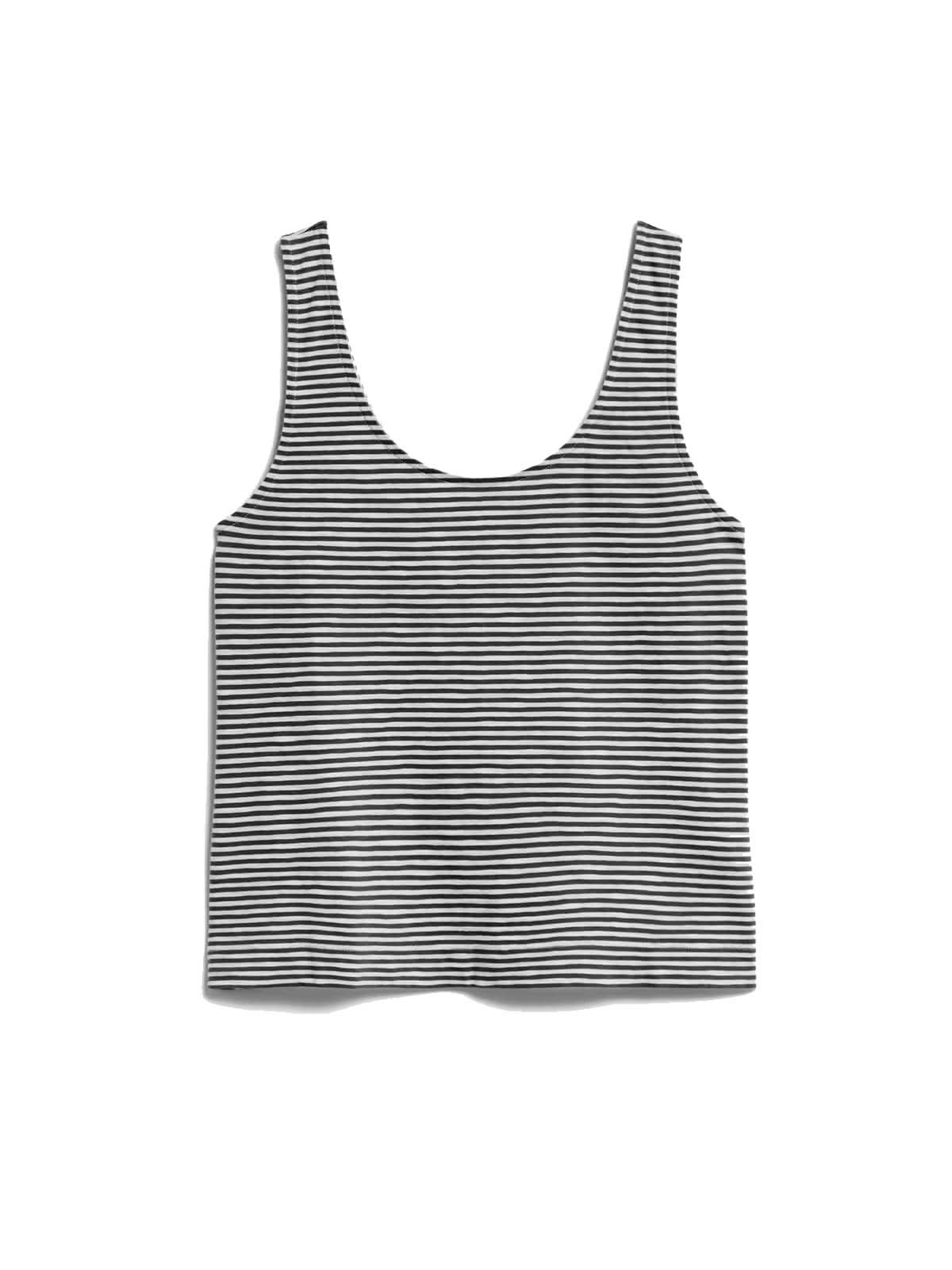 Armedangels Top Minaami Lita Black Oatmilk