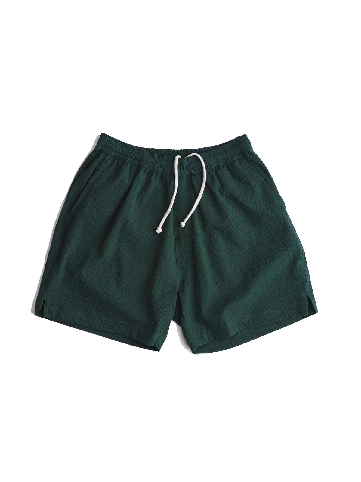 Arniko Rishi Shorts Green White Seersucker
