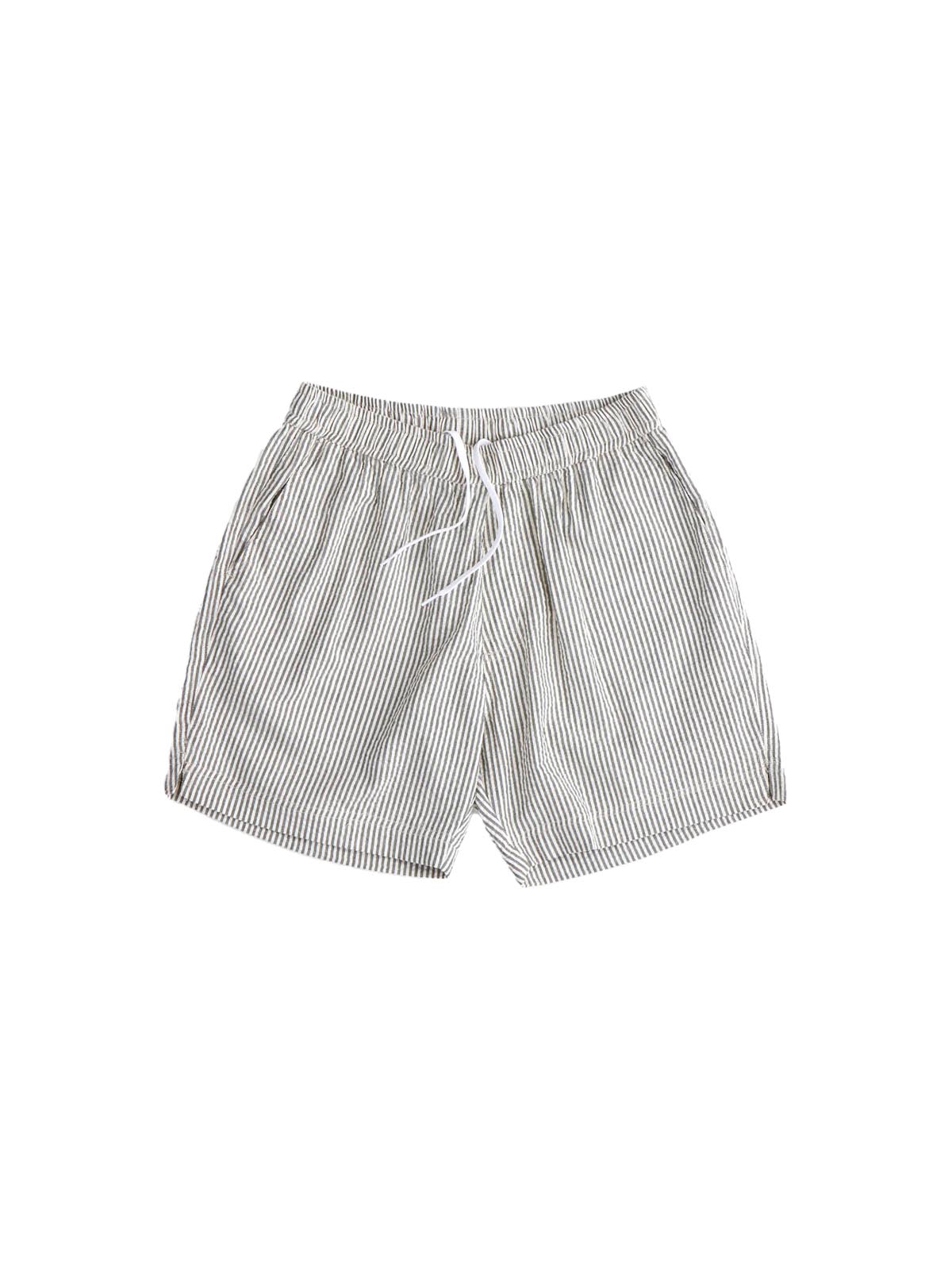 Arniko Rishi Shorts Green White Seersucker