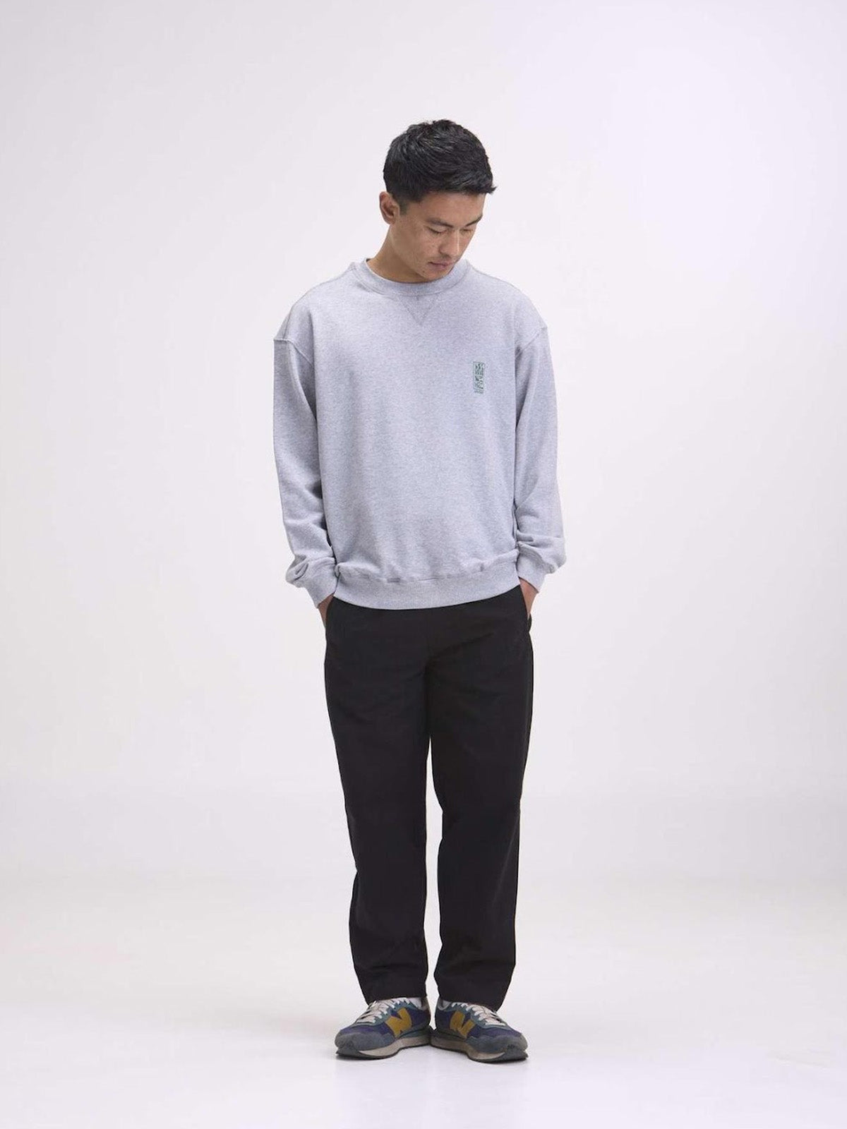 Arniko Sweater Regular Leopard Grey Melange