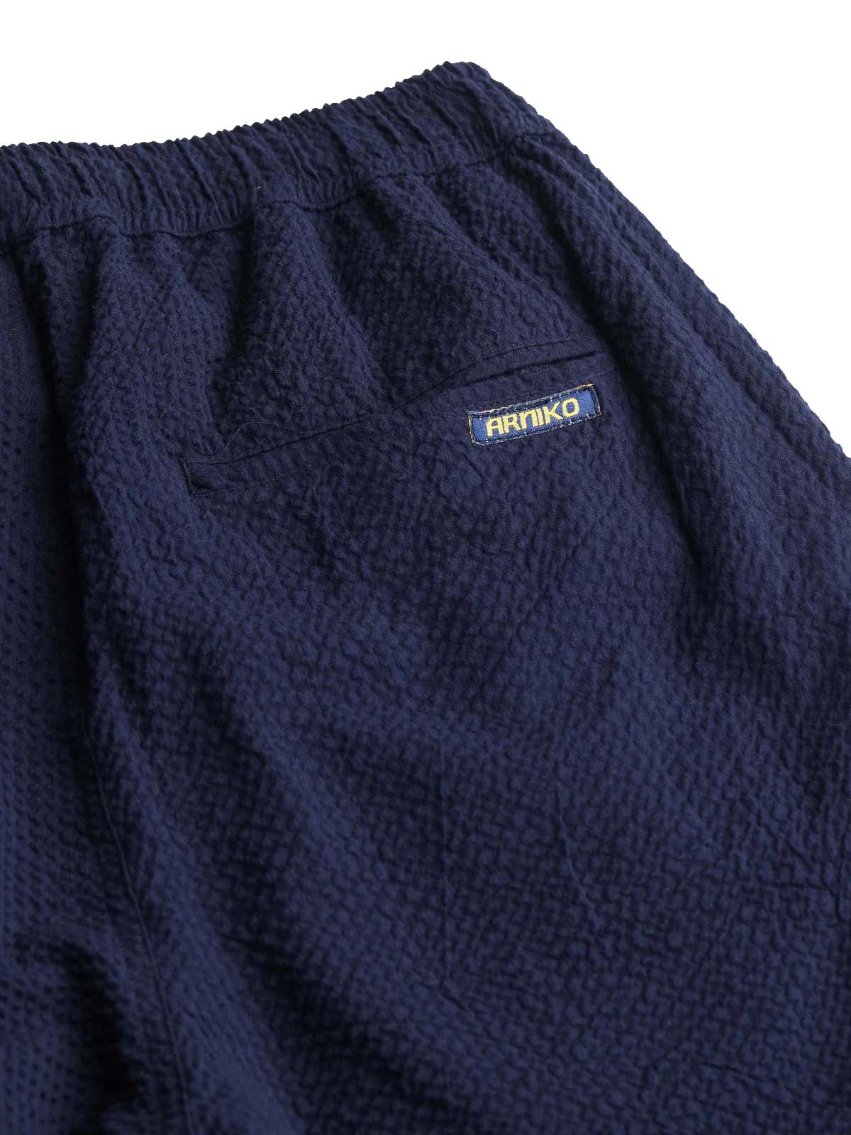 Arniko Pants Nigen Navy Seersucker
