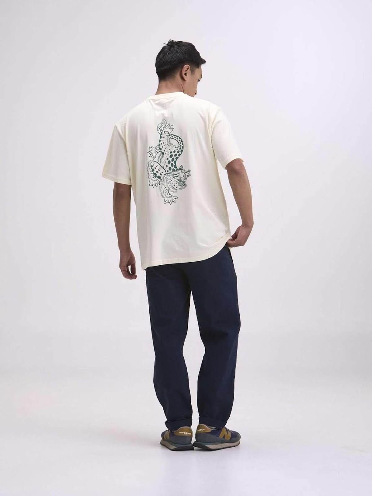 Arniko T-Shirt Leopard Off White