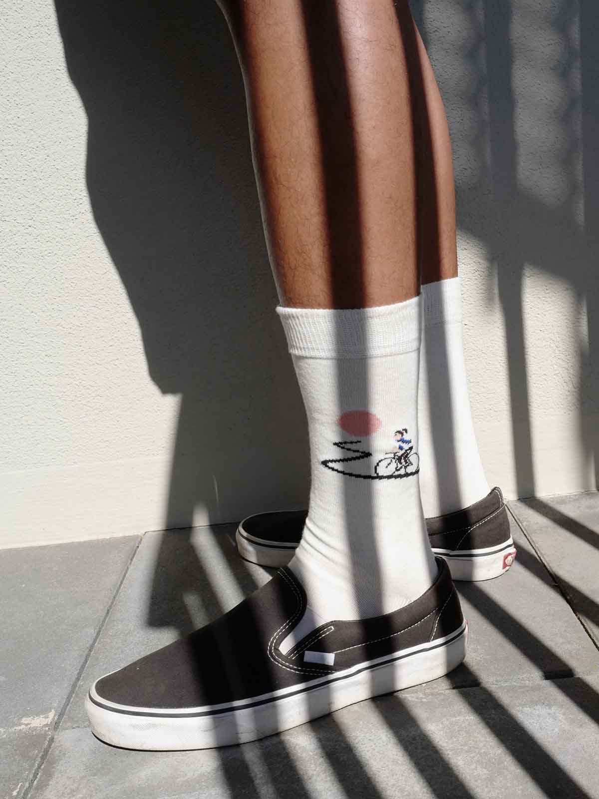 Bande De Cyclistes Socks Tokyo Off White