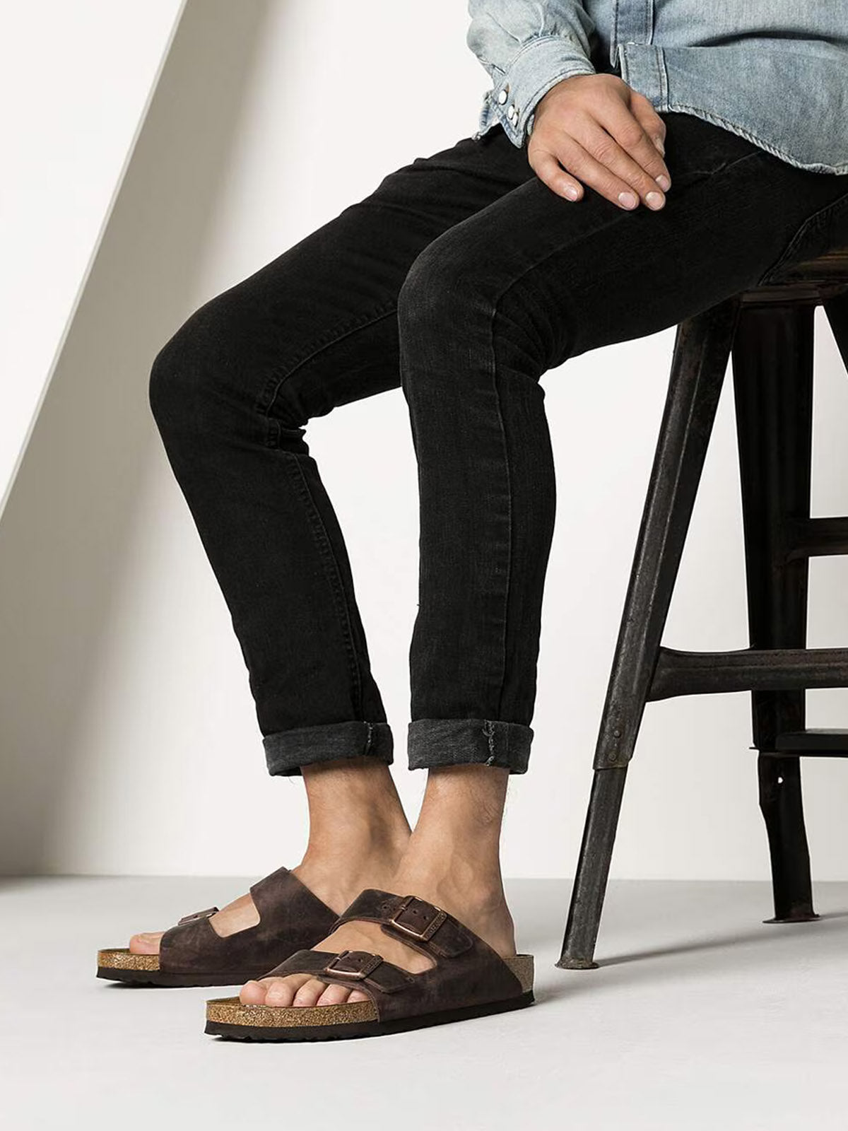 Birkenstock Arizona Oiled Leather Habana Narrow Fit