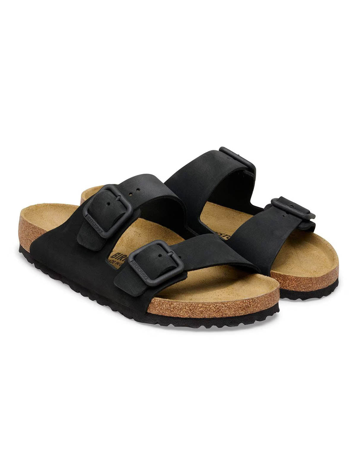 Birkenstock Arizona Wire Buckle Nubuk Black Regular Fit