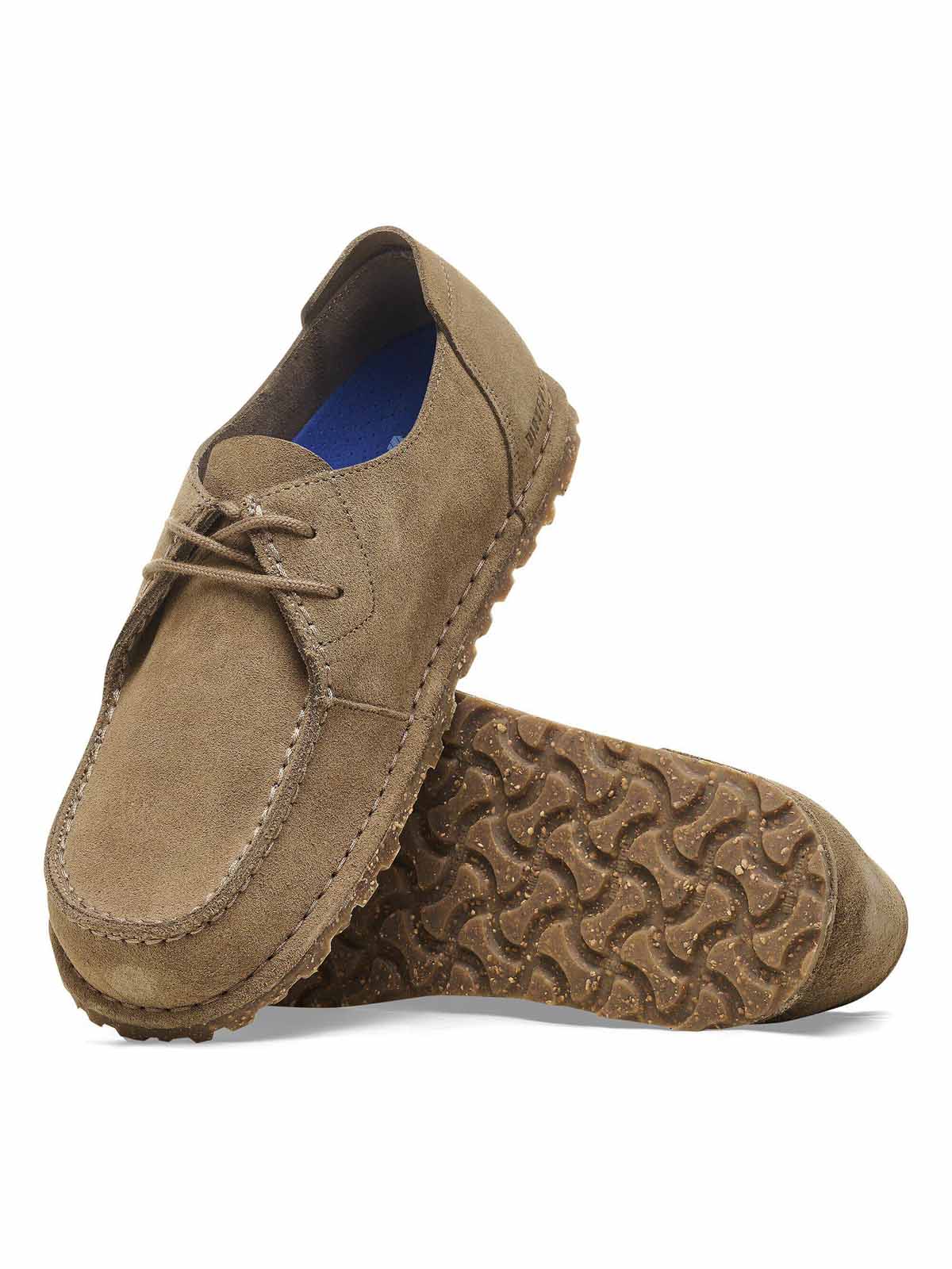 Birkenstock Utti Lace Suede Leather Gray Taupe Narrow Fit