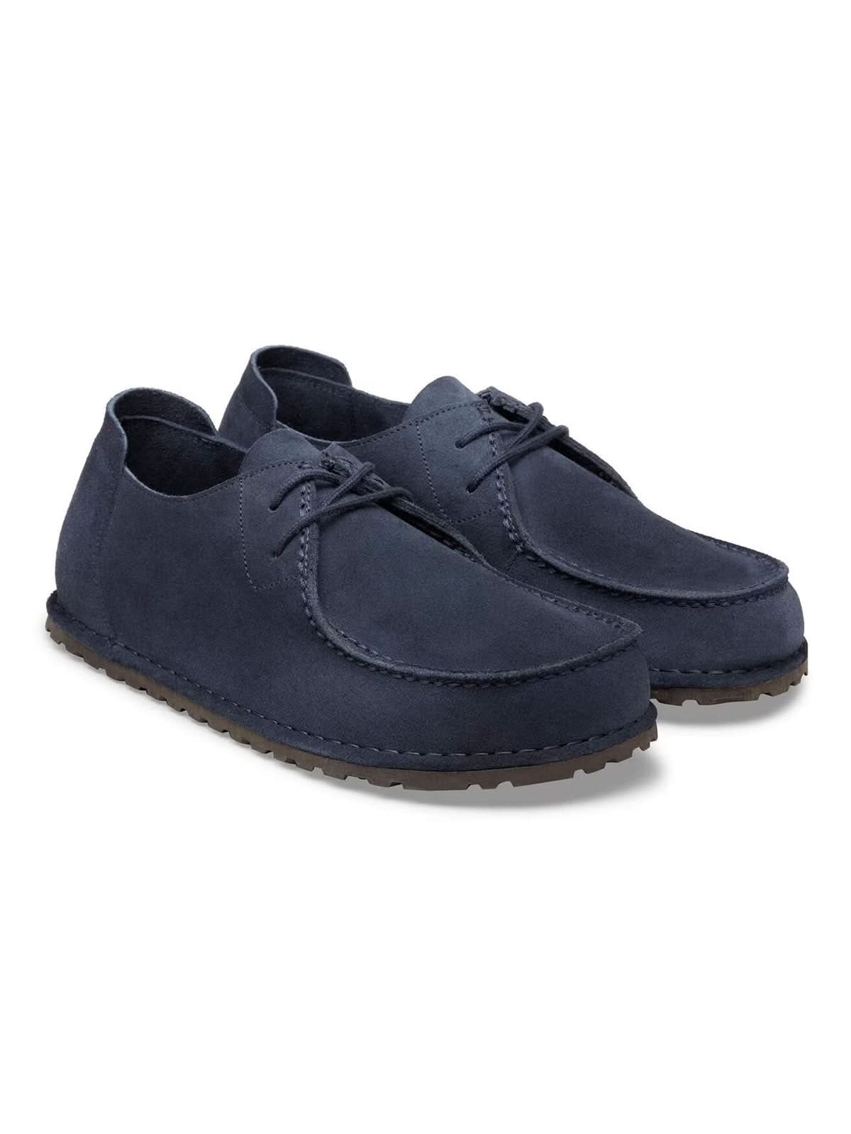 Birkenstock Utti Lace Suede Leather New Navy Regular Fit