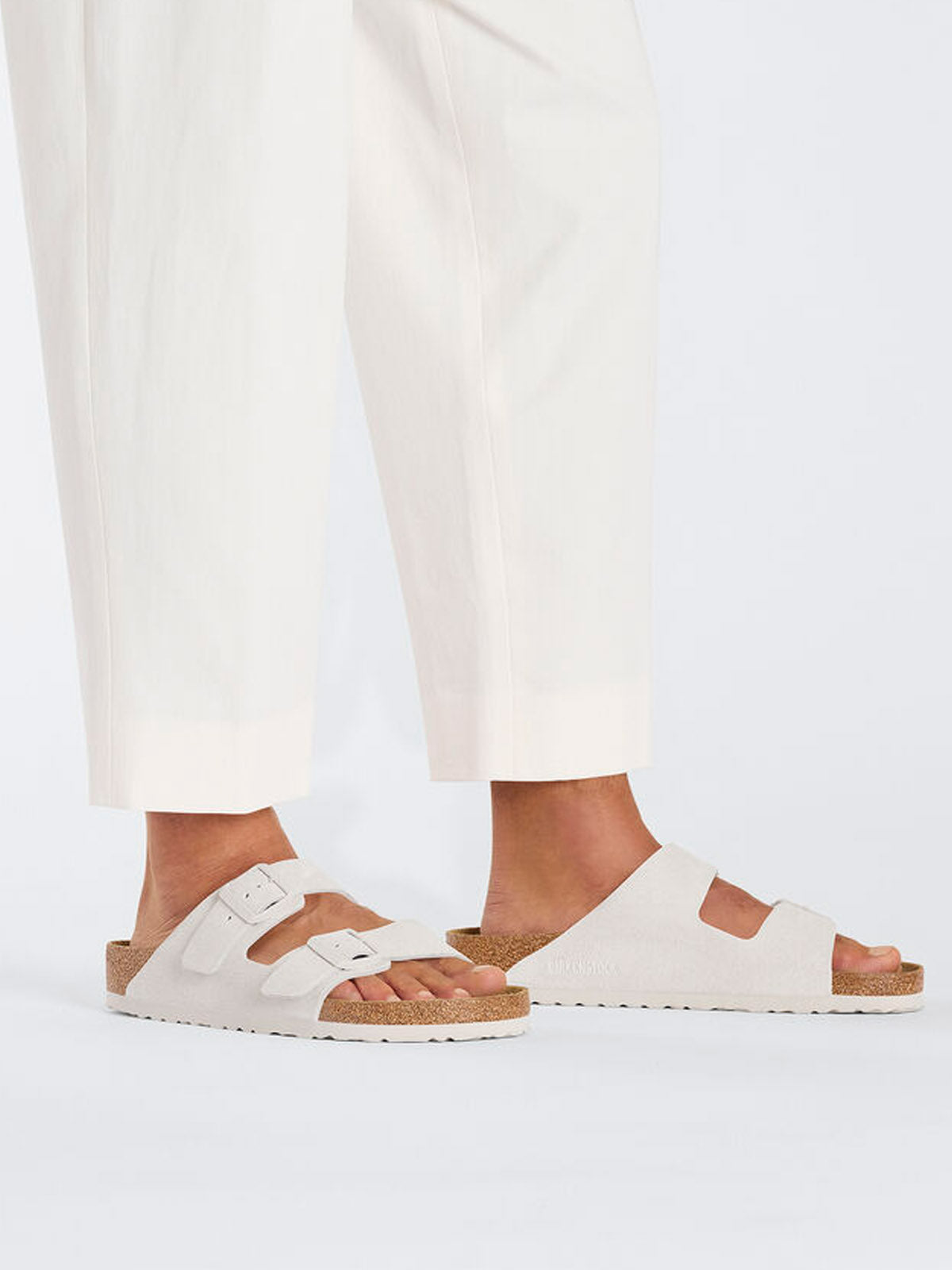 Birkenstock Arizona Leve Antique White Narrow Fit