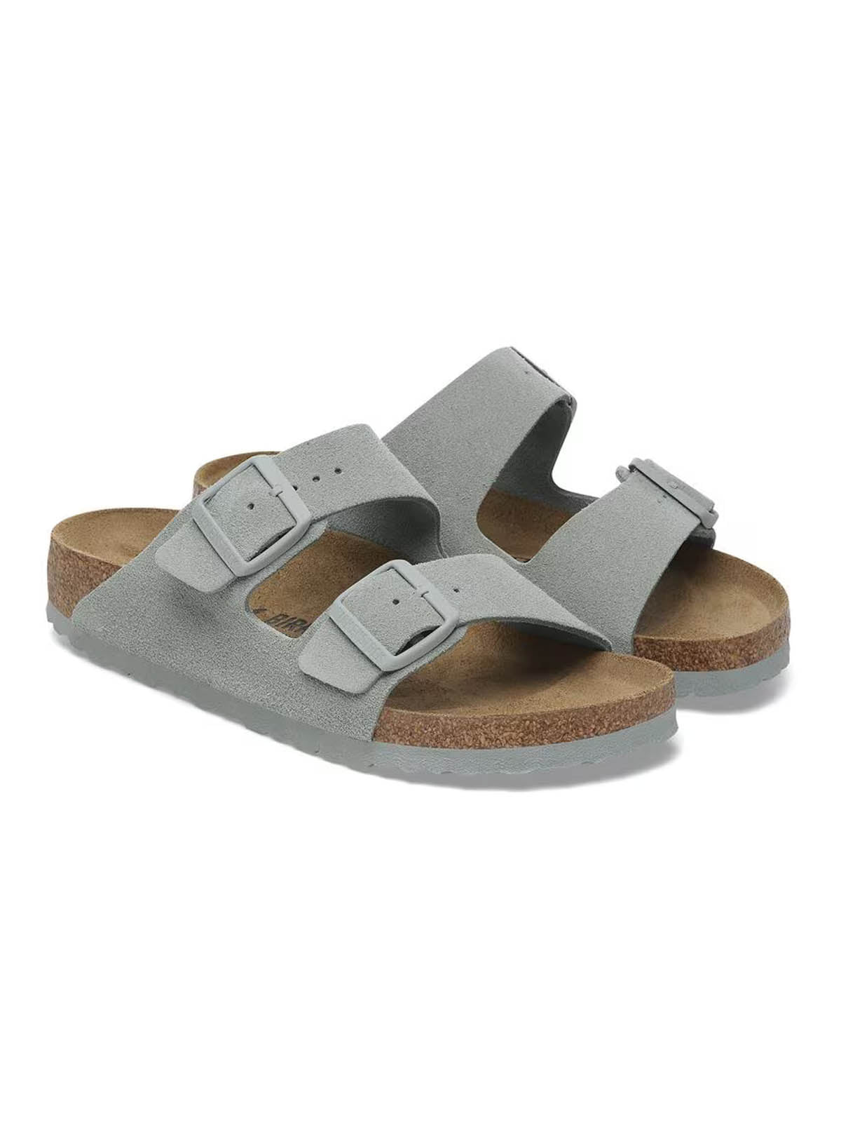 Birkenstock Arizona Suede Leather Pure Sage Narrow Fit