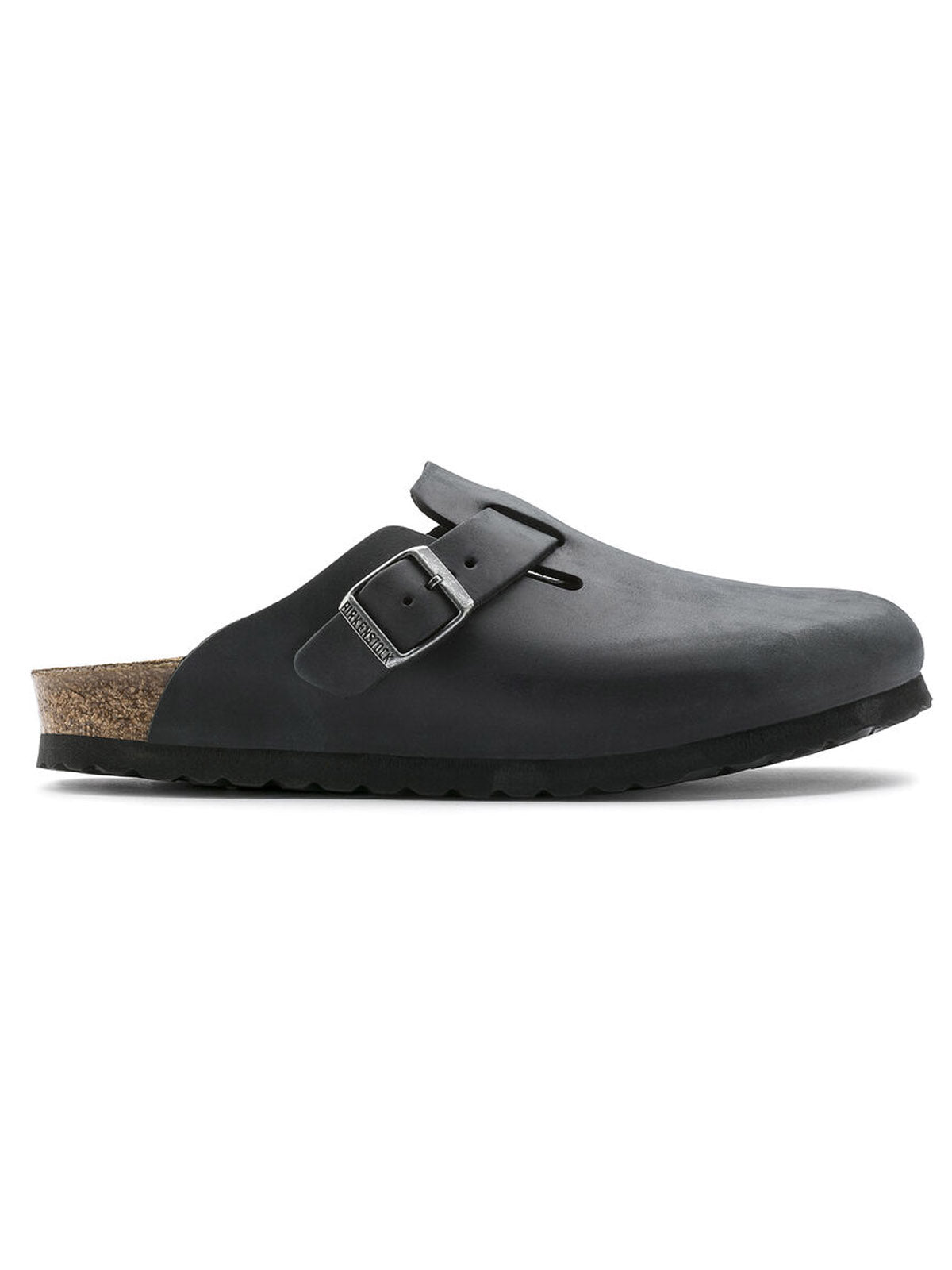 Birkenstock Boston Oiled Leather Black Narrow Fit