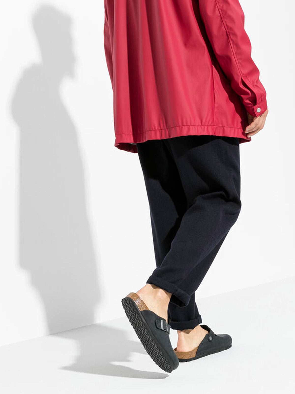 Birkenstock Boston Oiled Leather Black Narrow Fit