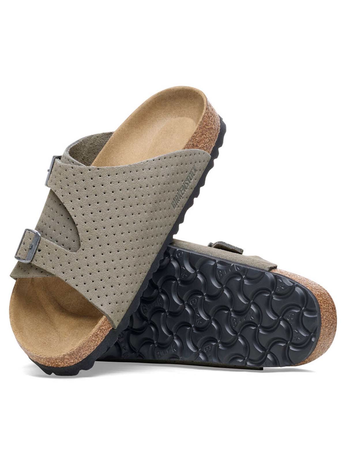 Birkenstock Zürich Leve Dotted Stone Coin Narrow Fit
