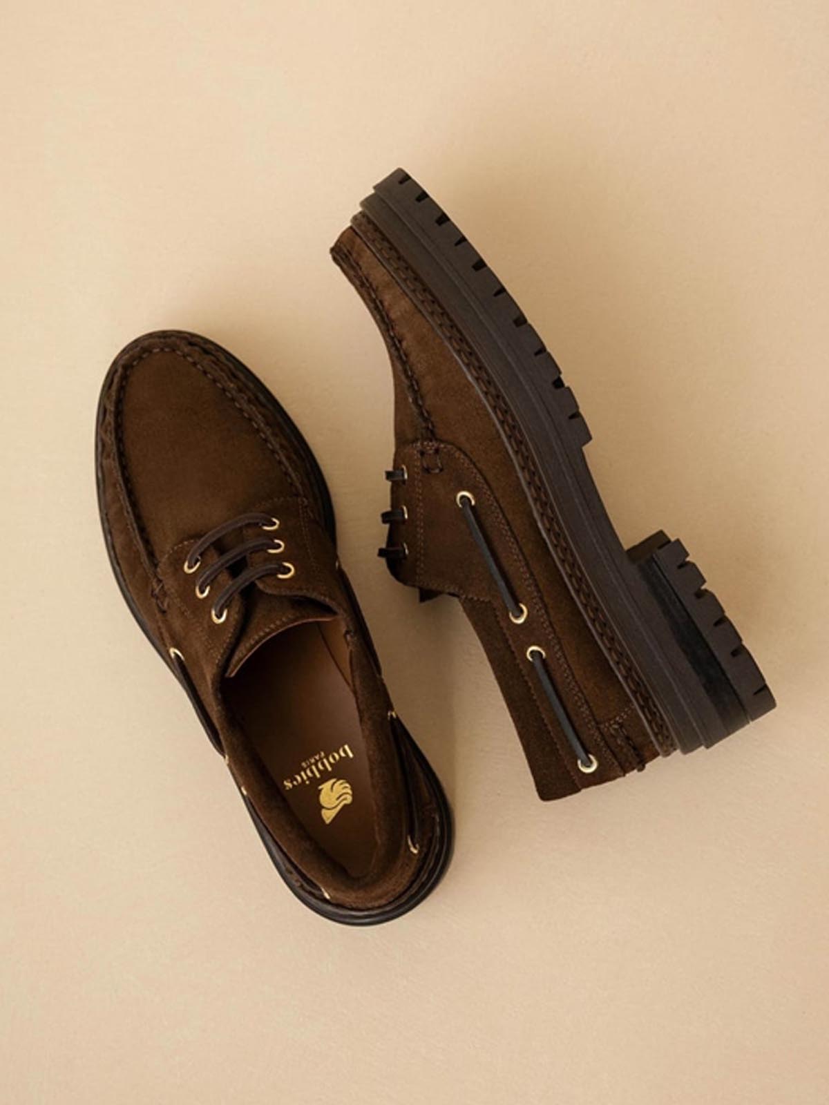 Bobbies Farah Boat Shoes Rockies Brown / Suede Leather