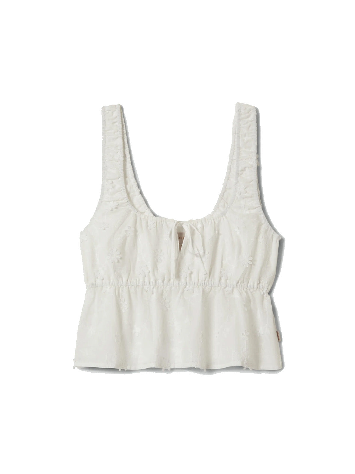 Brixton W's Abigail Tie Top Off White Floral