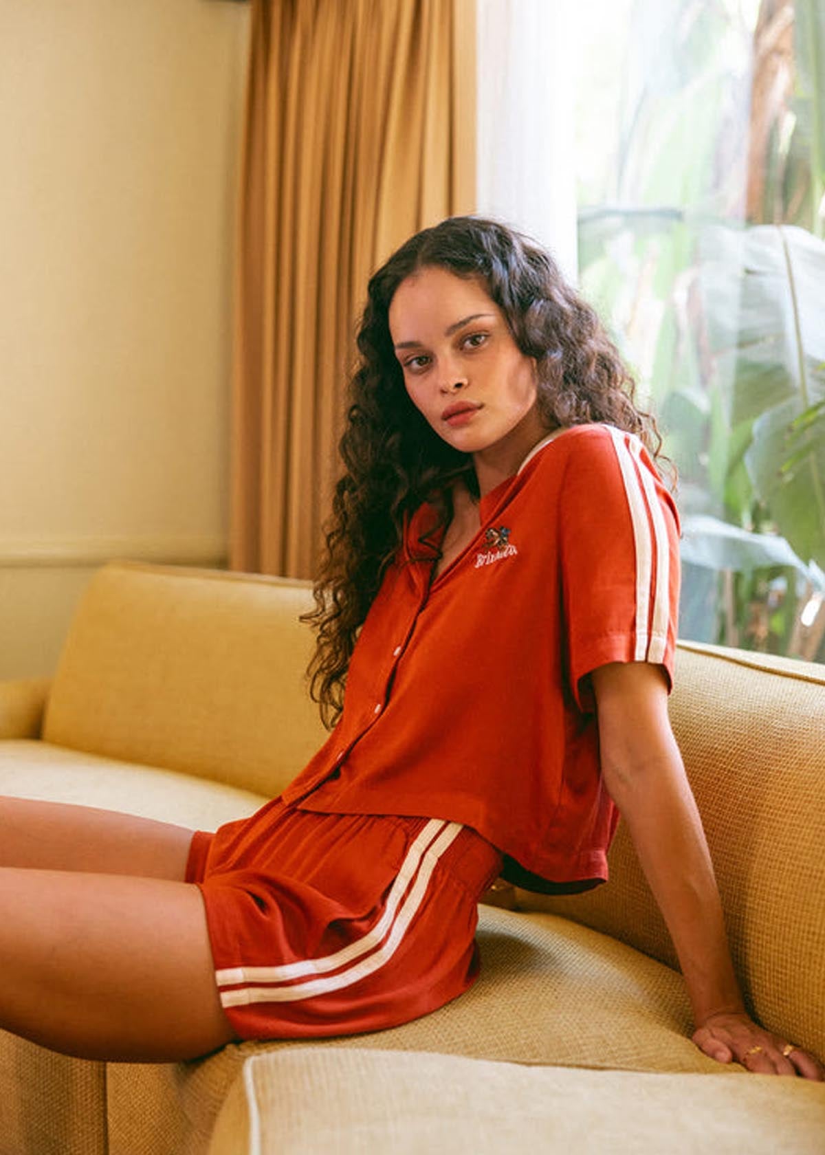 Brixton W's Silky Boxer Short Burnt Birch