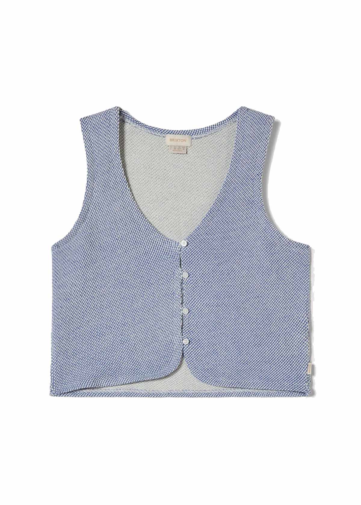 Brixton W's The Weekend Top Offwhite Electric Indigo