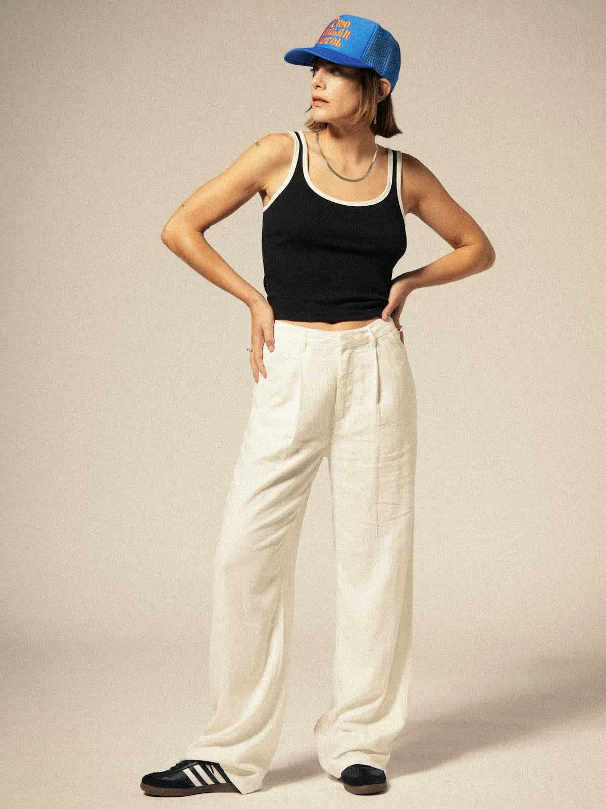 Brixton W's Ludlow Trouser Offwhite