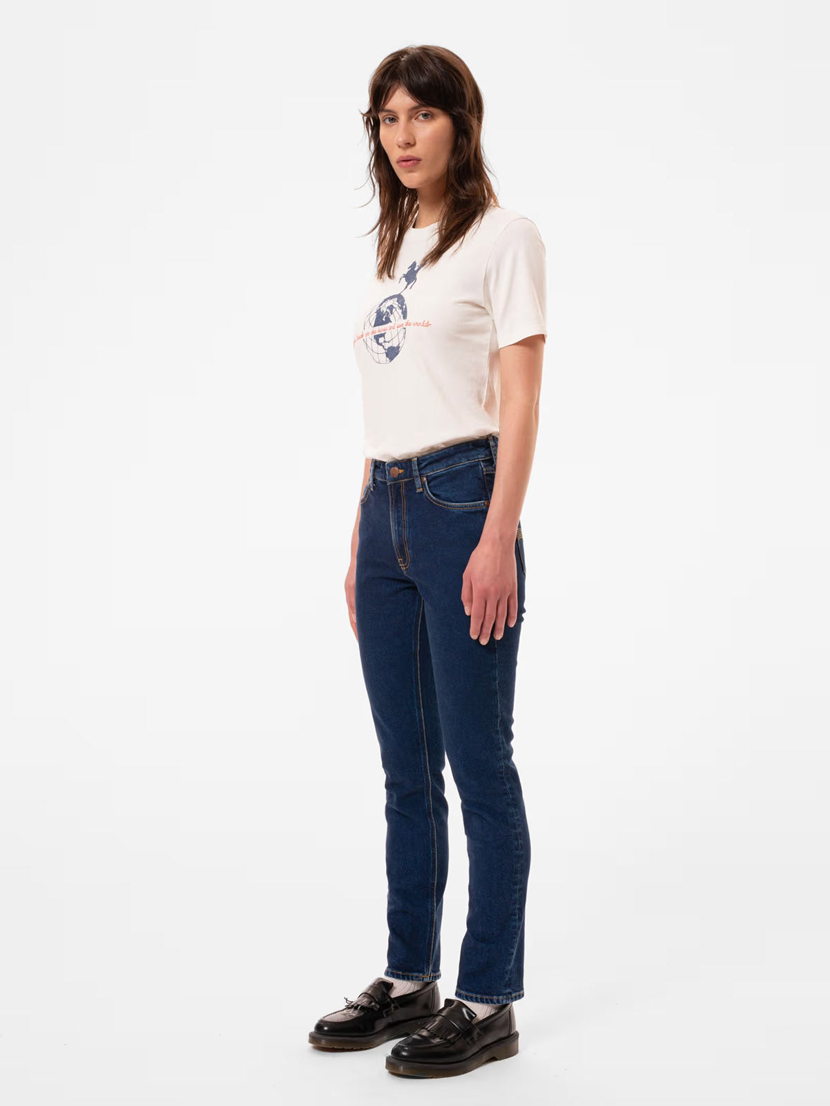 Nudie Jeans Co W's Mellow Mae Indigo Rain L28