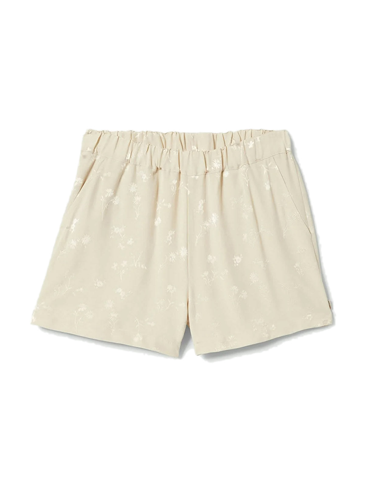 Brixton W's Silky Jacquard Short White Cap Floral