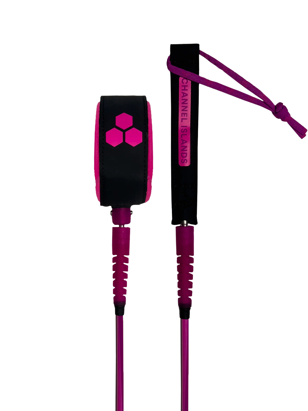 Channel Island Surfboards Round Everyday Leash Electric Fuchsia 6'x 1/14"