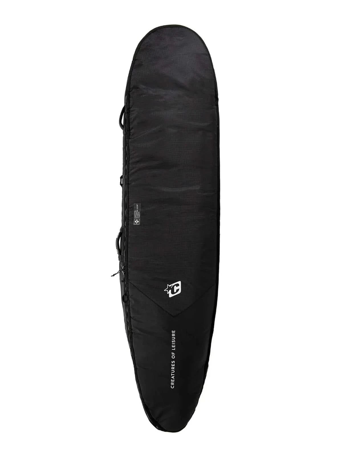Creatures Of Leisure Longboard Day Use DT2.0 Boardbag Black Silver 9'0''
