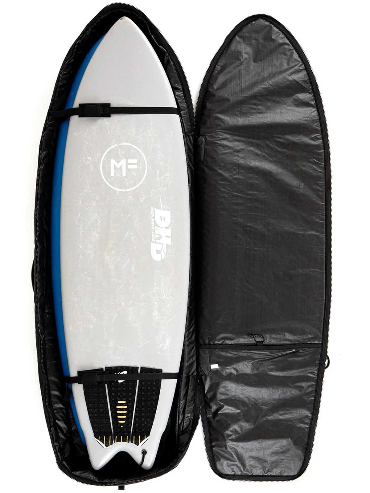 Creatures Of Leisure Fish Double DT2.0 Boardbag Black Silver 6'3