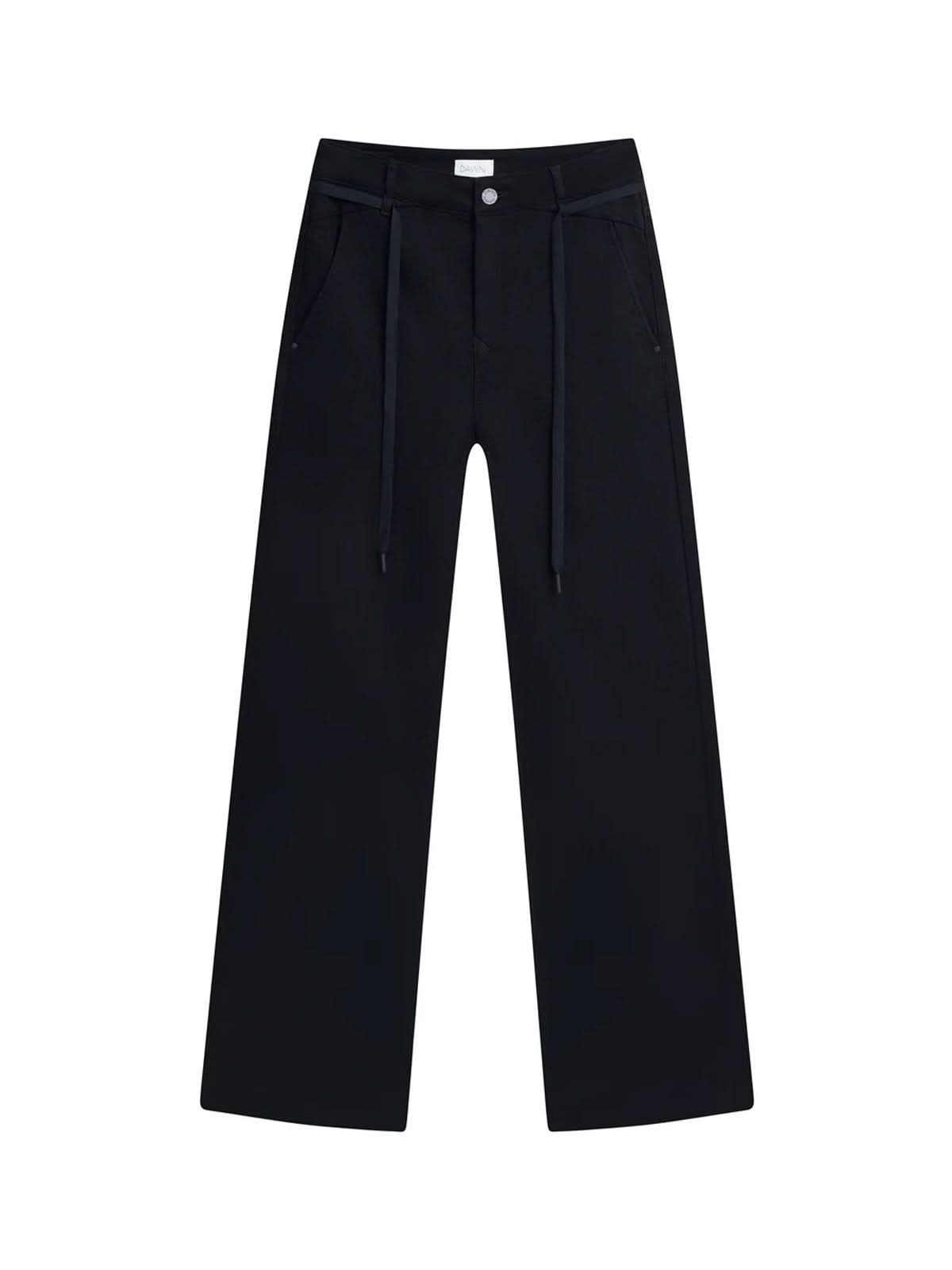 DAWN DEW Flared Stay Black Denim L30